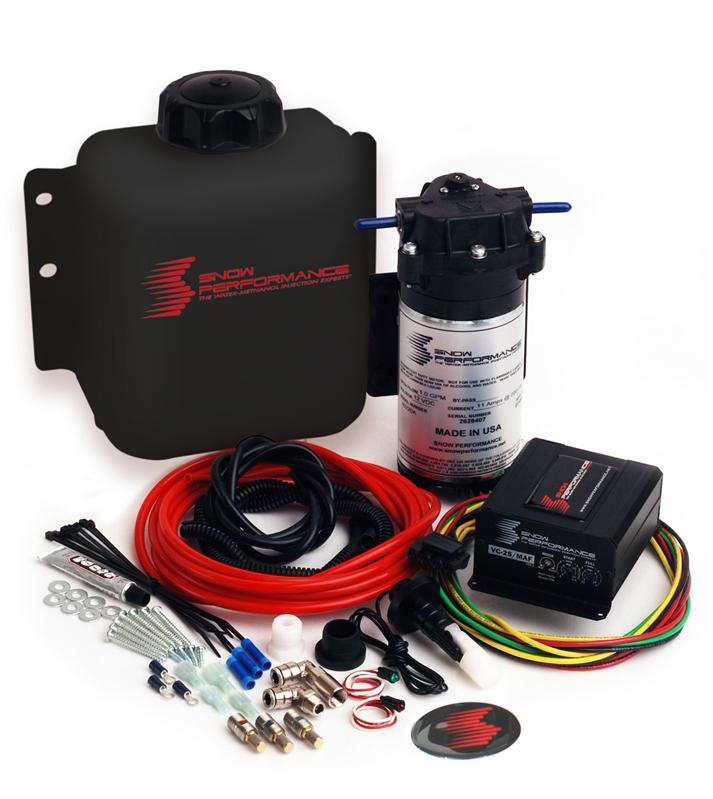 Snow Performance Stg 2 Boost Cooler Prog. Engine Mount Water Injection Kit (SS Braid Line & 4AN)