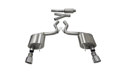 CORSA Performance Corsa 2015-2017 Ford Mustang EcoBoost 2.3T Sport 3in Cat-Back Dual Rear Exit Polished Tips