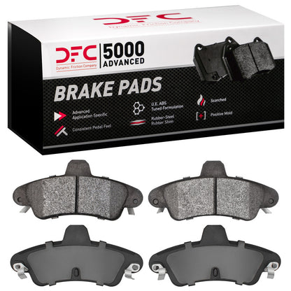 DFC 95-04 Ford Contour Rear 5000 Advanced Semi Metallic Brake Pads