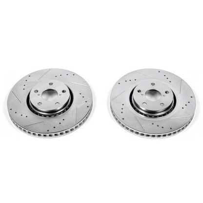 PowerStop Power Stop 07-11 Lexus GS350 Front Evolution Drilled & Slotted Rotors - Pair