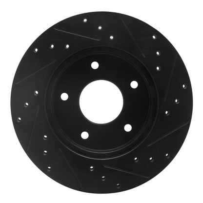 R1 Concepts R1 78-81 Pontiac Firebird Rear Left Drilled & Slotted Black Brake Rotor