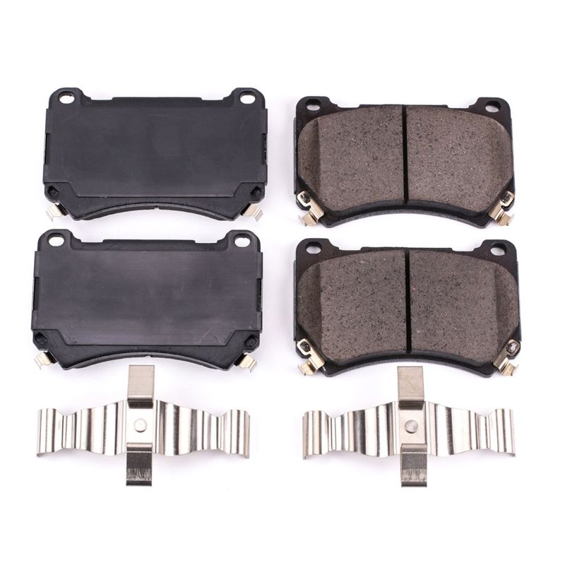 PowerStop Power Stop 2011 Hyundai Equus Front Z17 Evolution Ceramic Brake Pads w/Hardware