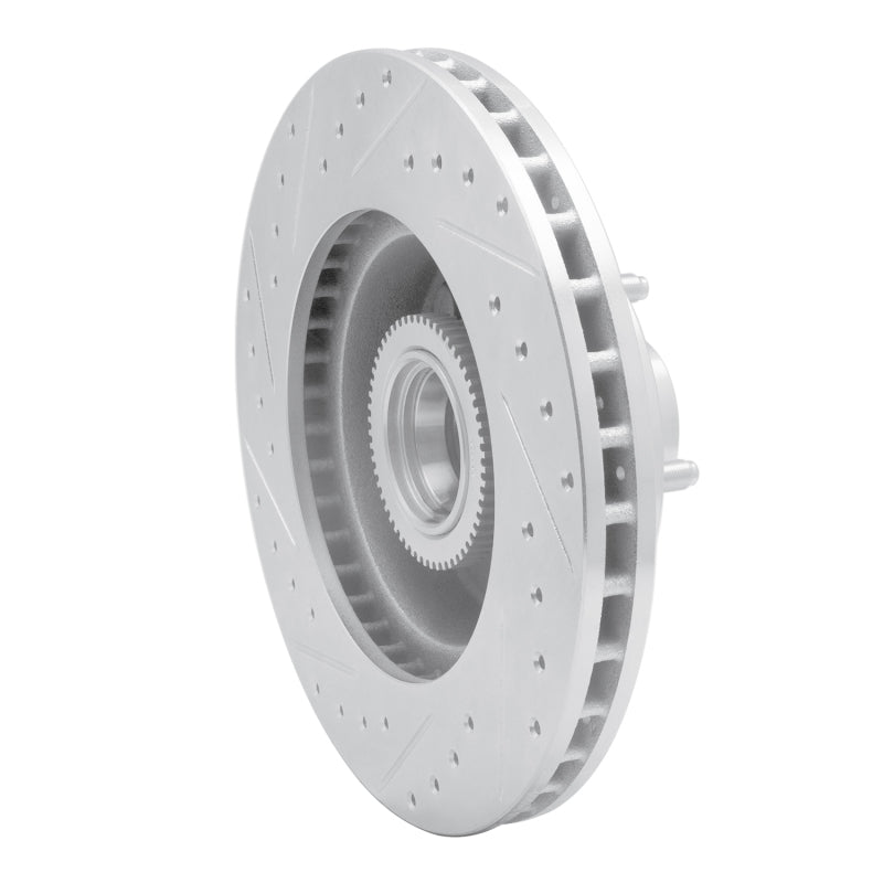 R1 Concepts R1 03-03 Dodge Ram 1500 Van Front Right Drilled & Slotted Silver Brake Rotor