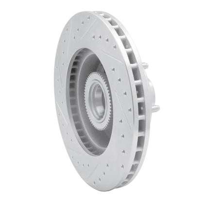 R1 Concepts R1 03-03 Dodge Ram 1500 Van Front Right Drilled & Slotted Silver Brake Rotor