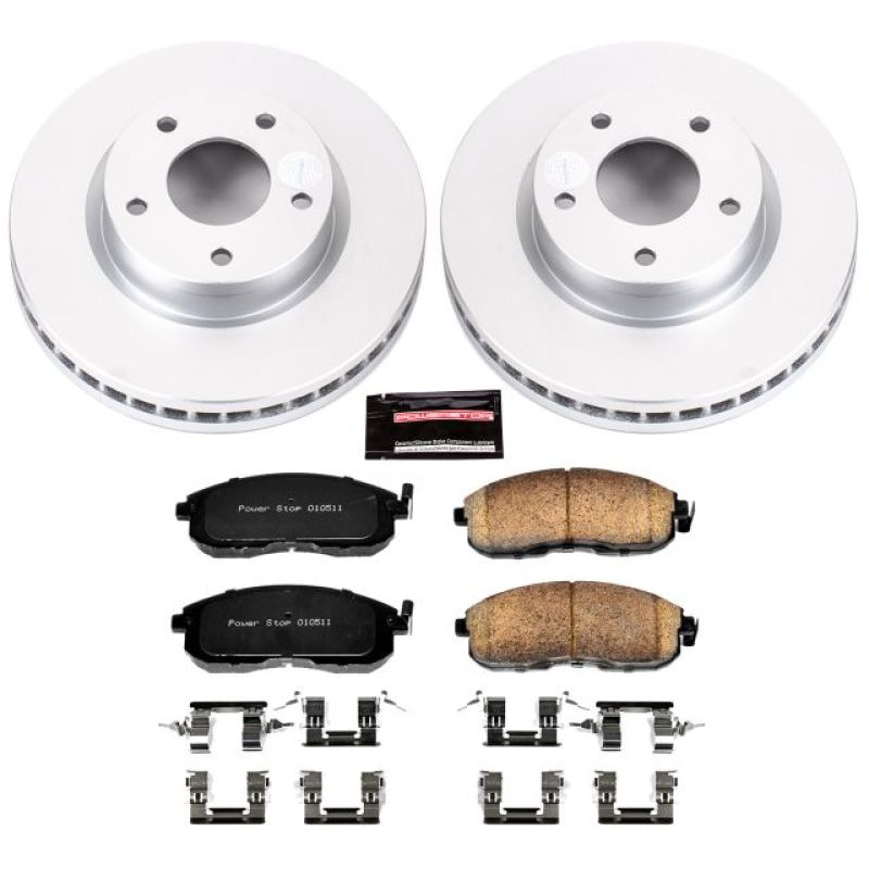 PowerStop Power Stop 13-18 Nissan Sentra Front Z17 Evolution Geomet Coated Brake Kit