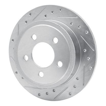 R1 Concepts R1 03-07 Jeep TJ (Canada - See Wrangler for US) Rear Left Drilled & Slotted Silver Brake Rotor
