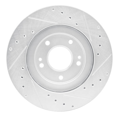 R1 Concepts R1 91-93 Dodge STEALTH Front Left Drilled & Slotted Silver Brake Rotor