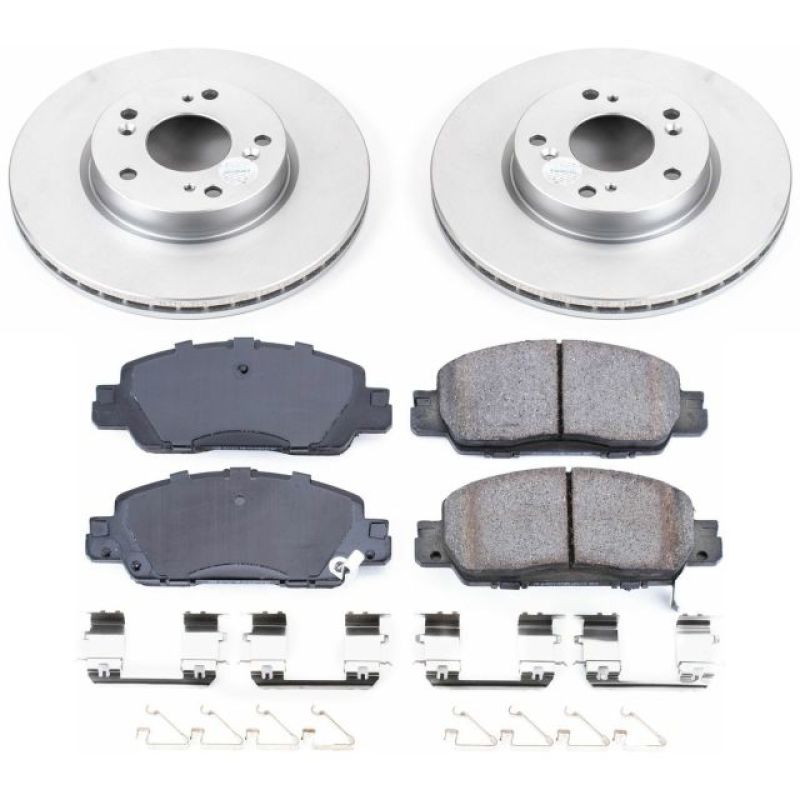 PowerStop Power Stop 16-17 Honda Accord Front Z17 Evolution Geomet Coated Brake Kit