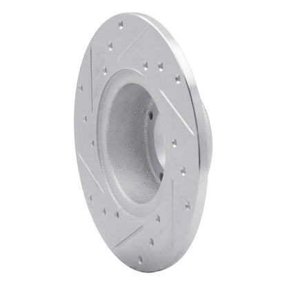 R1 Concepts R1 75-80 Triumph TR7 Front Right Drilled & Slotted Silver Brake Rotor