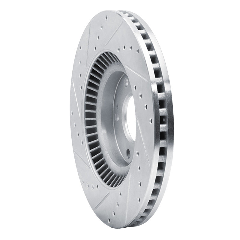 R1 Concepts R1 15-20 Kia SORENTO Front Right Drilled & Slotted Silver Brake Rotor