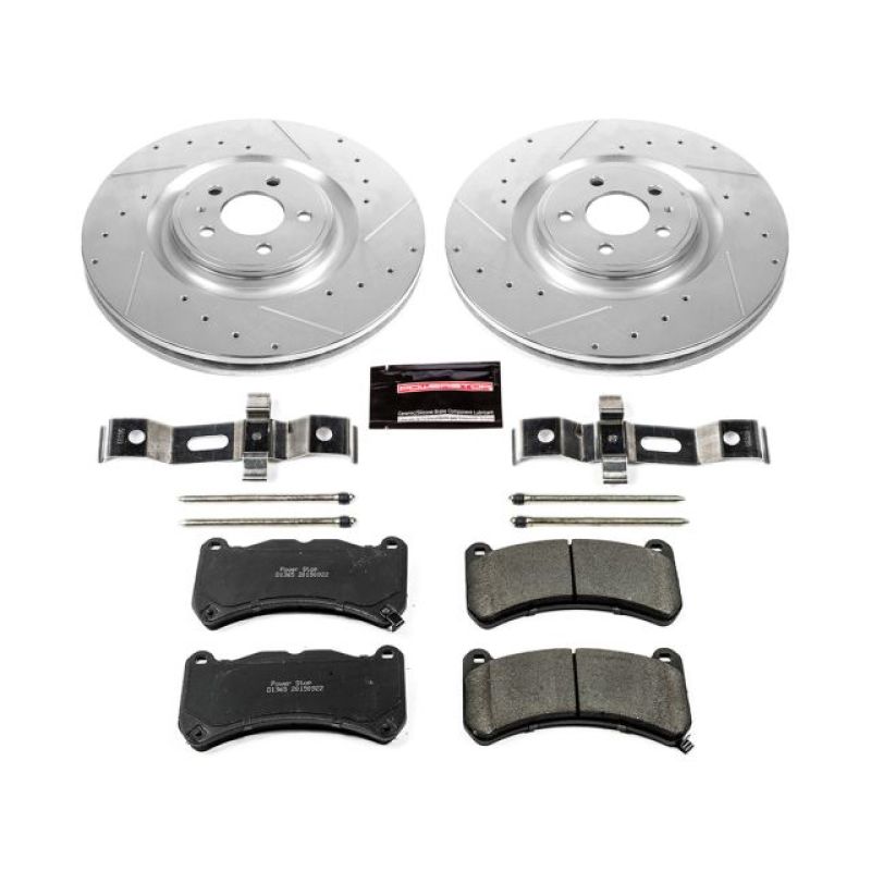 PowerStop Power Stop 13-14 Ford Mustang Front Z23 Evolution Brake Kit