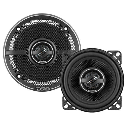 DS18 4in 50 Watts RMS 4 ohm 2-Way Coaxial Speaker w/ Kevlar Cones
