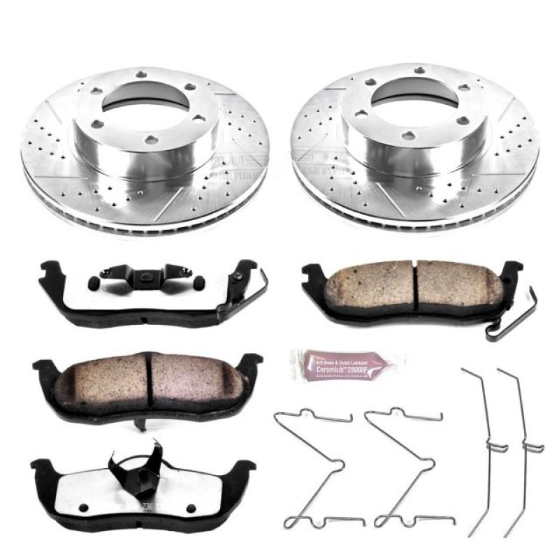 PowerStop Power Stop 01-02 Toyota Sequoia Front Z36 Truck & Tow Brake Kit