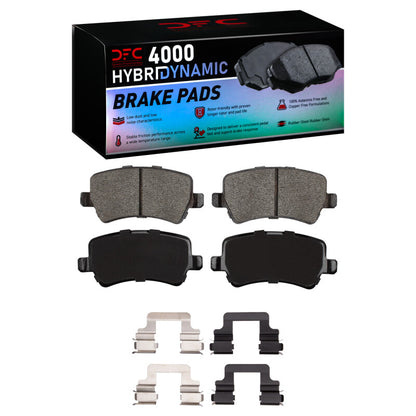 DFC 07-18 Volvo S60/S80/XC60/V60 Rear 4000 HybriDynamic Brake Pads and Hardware Kit