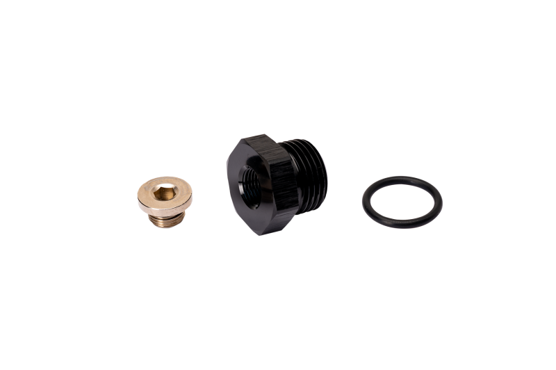 Fleece Performance Universal 3/4-16in O-Ring to 1/8in NPT Adapter w/1/8in NPT Plug