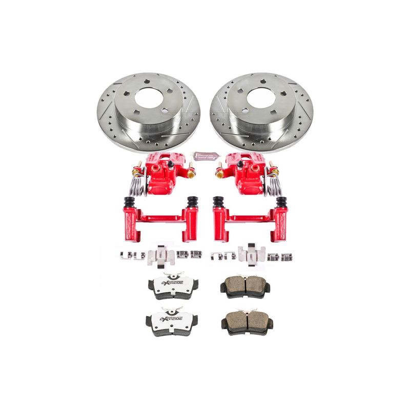 PowerStop Power Stop 94-04 Ford Mustang Rear Z26 Street Warrior Brake Kit w/Calipers