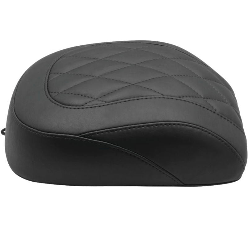 Mustang Motorcycle Mustang 18-21 Harley Breakout Wide Tripper Solo Passenger Seat Diamond Stitch - Black