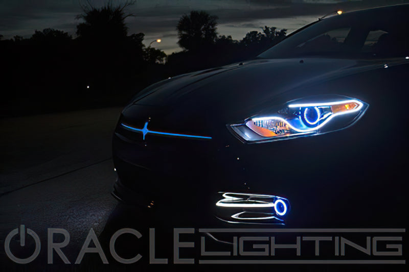 ORACLE Lighting Oracle Dodge Dart 13-16 WP LED Projector Fog Halo Kit - ColorSHIFT
