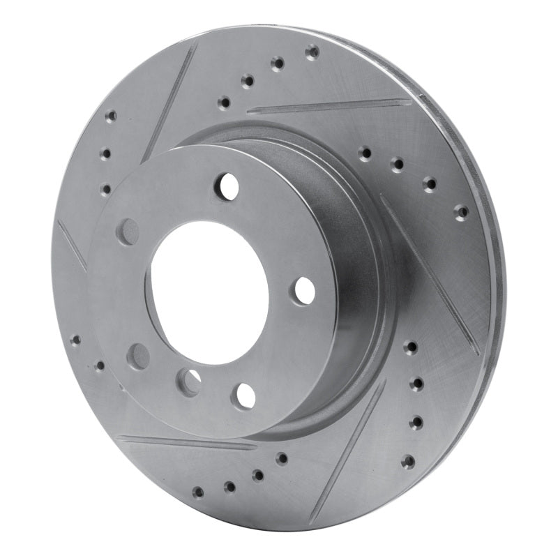 R1 Concepts R1 05-07 BMW 120i (Mexico) Front Left Drilled & Slotted Silver Brake Rotor