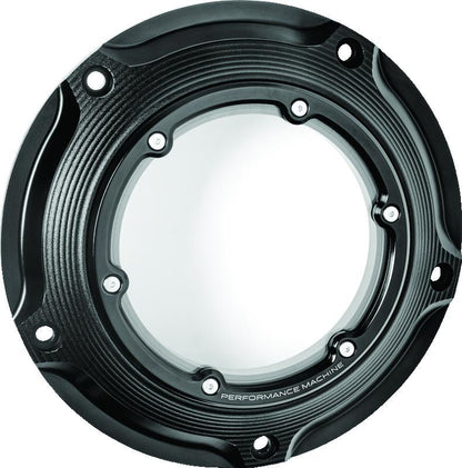 Performance Machine Vision Derby Cover W/Bezel - Black Ops