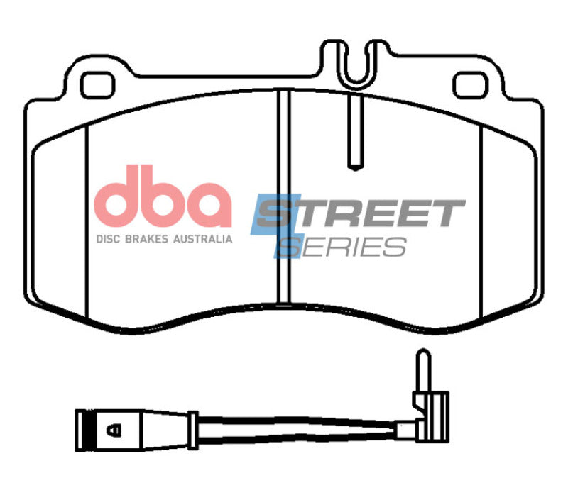 DBA 15-17 Mercedes-Benz CLS400 4Matic AWD (4 Piston Caliper) Front Street Series Brake Pads