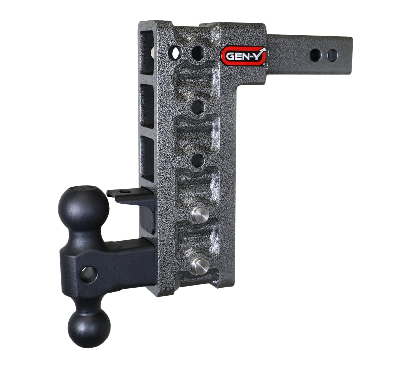 GEN-Y Hitch Gen-Y Mega Duty 2in Shank 10in Drop 1.5K TW 10K Hitch w/GH-031 Dual-Ball/GH-032 Pintle Lock