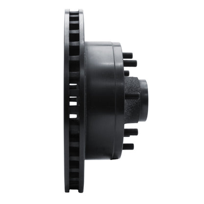 R1 Concepts R1 78-97 Dodge B200 / B200 Van / B250 Front Left Drilled & Slotted Black Brake Rotor