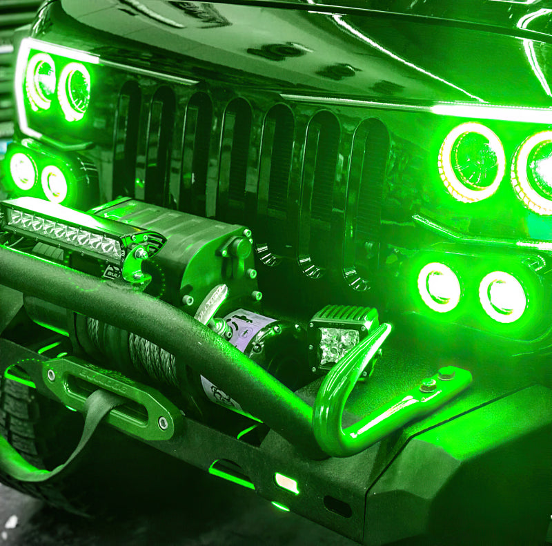 ORACLE Lighting Oracle Vector Jeep Wrangler JK Grille Halo Kit - ColorSHIFT