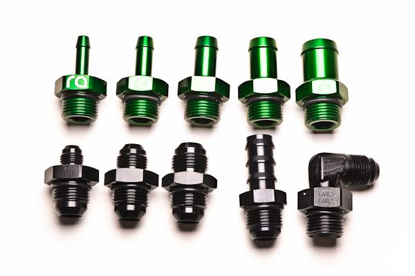Radium Engineering 3 Into 1 Distribution Block w/ Fittings