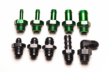 Radium Engineering 3 Into 1 Distribution Block w/ Fittings