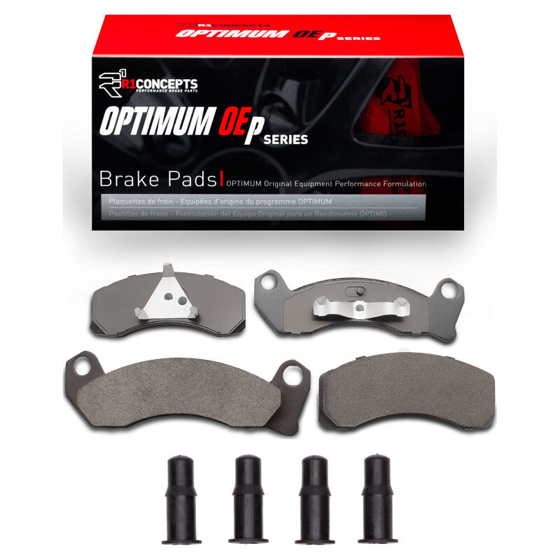 R1 Concepts R1 81-94 Ford Crown Victoria Front Optimum OE Pads & Hardware Kit