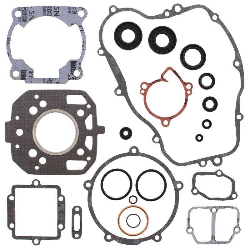 Vertex Pistons Vertex Gaskets 1987 Kawasaki KX125 Complete Gasket Kit w/ Oil Seals