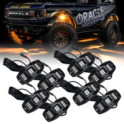 ORACLE Lighting Oracle Underbody RGB+W Wheel Well Rock Light Kit - 8 PCS - ColorSHIFT
