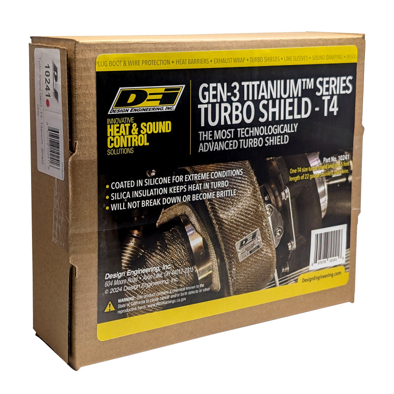 DEI Gen-3 Turbo Shield T4 - Shield Only - Titanium