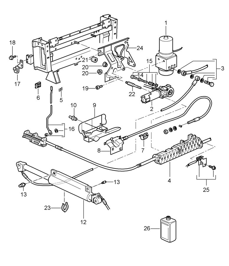 Genuine Porsche Convertible Top Motor Porsche 991