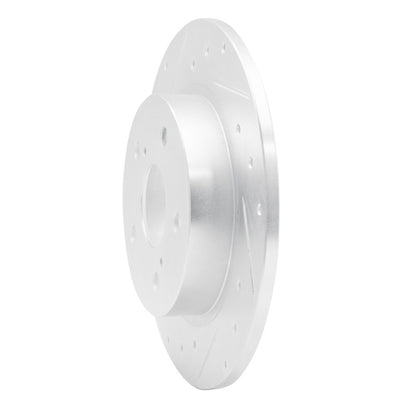 R1 Concepts R1 11-16 Scion TC Rear Left Drilled & Slotted Silver Brake Rotor