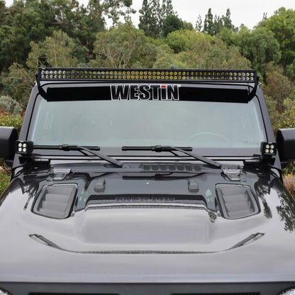 Westin 18-19 Jeep Wrangler Pillar LED Light Mount - Textured Black