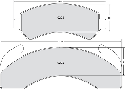PFC 0225.20 225 CARBON METALLIC BRAKE PAD SET