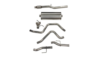 CORSA Performance Corsa 2019-2025 Chevy Silverado 5.3L Crew Cab 3in Cat-Back Dual Rear Exit w/ Polished Tip