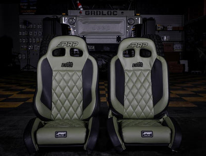PRP Seats PRP EnduroTrail Reclining Suspension Seat - Gray Tweed - Driver
