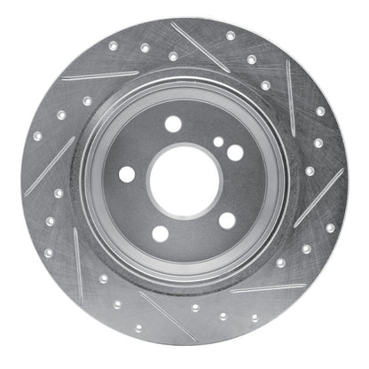 R1 Concepts R1 07-13 Mercedes-Benz S400 (USA) Rear Left Drilled & Slotted Silver Brake Rotor