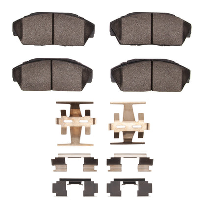 R1 Concepts R1 86-93 Acura Integra Front Optimum OE Brake Pads & Hardware Kit