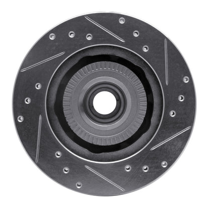 R1 Concepts R1 91-94 Ford Explorer Front Left Drilled & Slotted Silver Brake Rotor