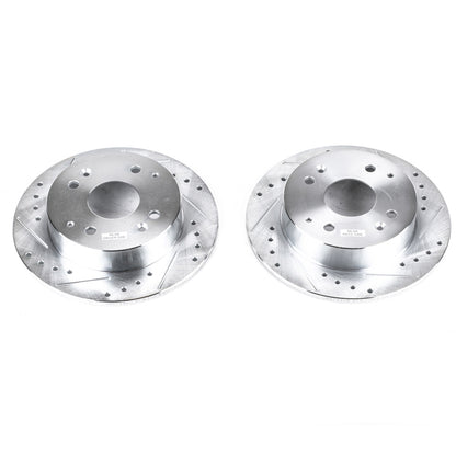 PowerStop Power Stop 98-99 Acura CL Rear Evolution Drilled & Slotted Rotors - Pair