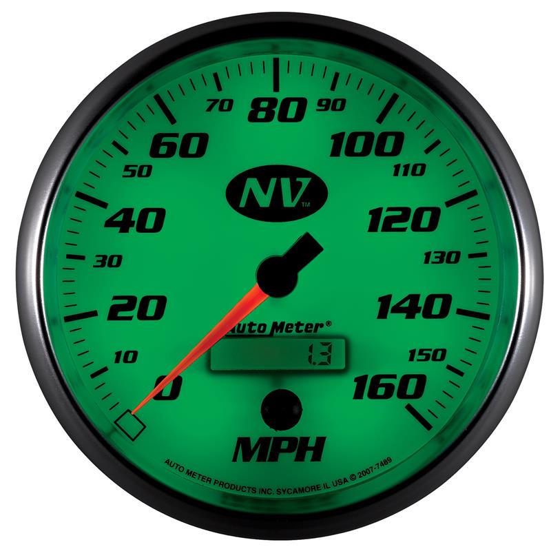 AutoMeter Gauge Speedometer 5in. 160MPH Elec. Programmable NV