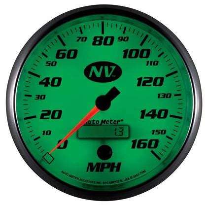 AutoMeter Gauge Speedometer 5in. 160MPH Elec. Programmable NV