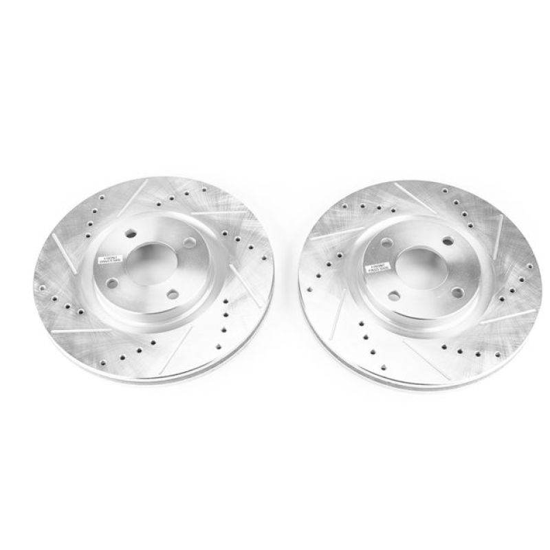 PowerStop Power Stop 2018 Ford EcoSport Front Evolution Drilled & Slotted Rotors - Pair