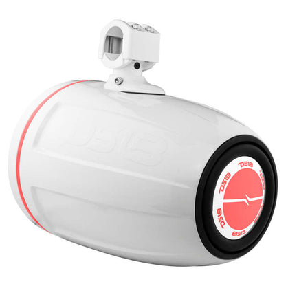 DS18 Tower Speakers Towers Speakers 10in 1in Driver 300 Watts RMS w/ RGB LED Lights White