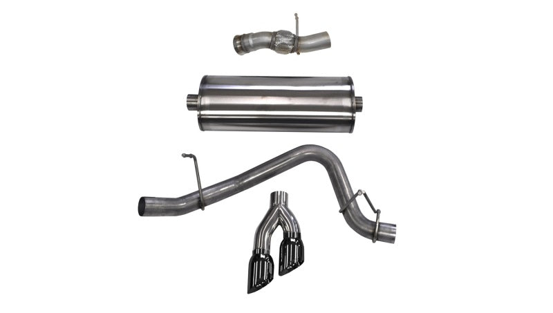 CORSA Performance Corsa 2015-2020 GMC Yukon Denali 6.2L V8 Single Side Exit Cat-Back Exhaust w/ Polished Black Tips