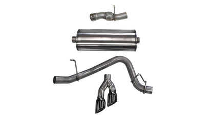 CORSA Performance Corsa 2015-2020 GMC Yukon Denali 6.2L V8 Single Side Exit Cat-Back Exhaust w/ Polished Black Tips